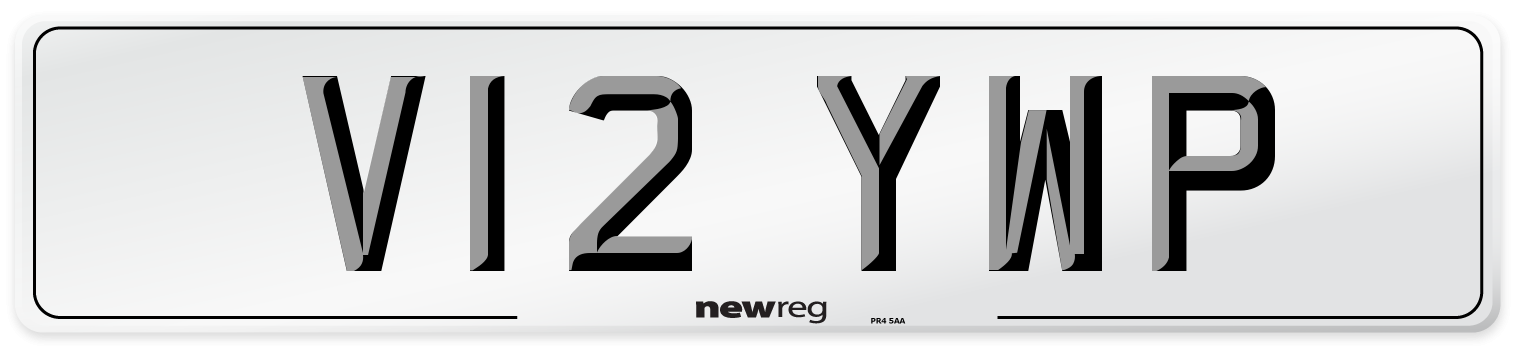 V12 YWP Number Plate from New Reg